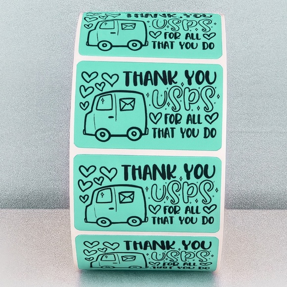 Thank You USPS Stickers – Mail Carrier Appreciation Labels for Packages 2" - Picture 9 of 11